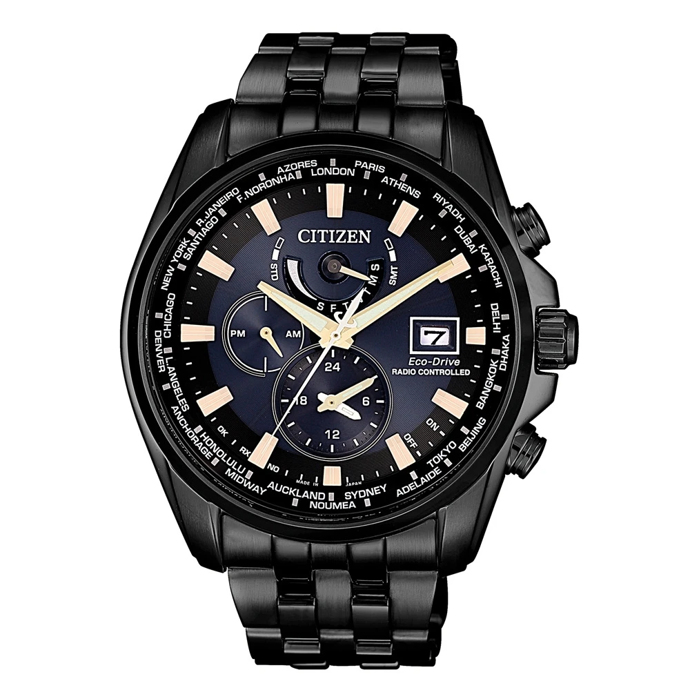 Citizen 星辰 超越質感巔峰電波時計光動能錶 At9039 51l Momo購物網