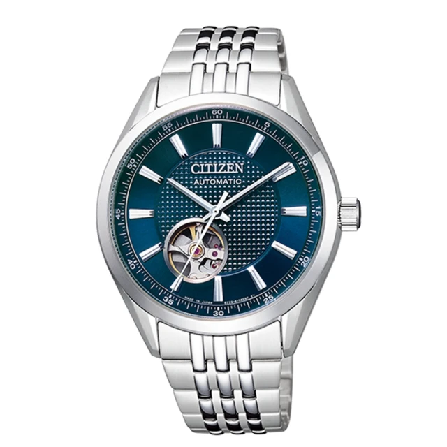 【CITIZEN 星辰】開芯鏤空時尚機械腕錶(NH9110-81L)