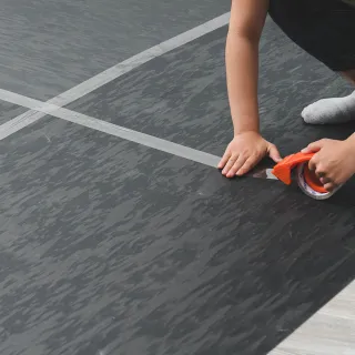 【樂嫚妮】台灣製 地板貼專用底料 1坪共4片(免除膠 不傷地板)