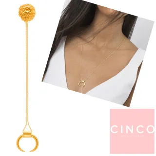 【CINCO】葡萄牙精品 Shout necklace 24K金新月項鍊 經典款(925純銀)