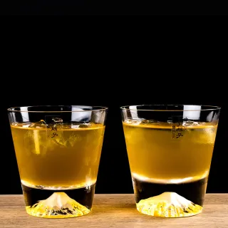 【田島硝子】富士山杯 經典款 威士忌杯2入組 對杯 酒杯(TG15-015-R+TG15-015-R)