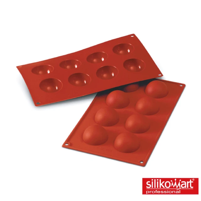 【silikomart】8連半球模 義大利製 巧克力 冰模 矽膠模(30.004.00.0060)