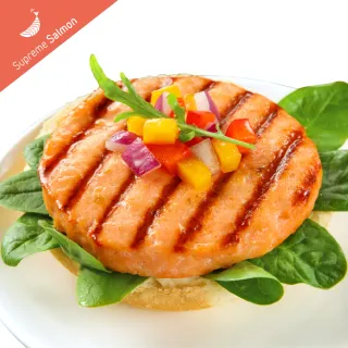 【美威鮭魚】鮭魚漢堡排x6包(270g/包)