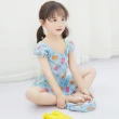 【Baby童衣】任選 女童 清新連身裙泳裝 附泳帽 y7053(粉色花朵)