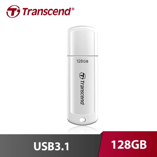 【Transcend 創見】JetFlash 730 128G  USB3.1隨身碟 白(TS128GJF730)
