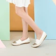 【Ballerina】來一支迪斯可 • 金屬拼接撞色編織鞋(白)