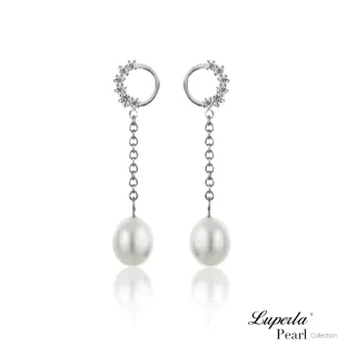 【大東山珠寶】璀璨圓舞曲 天然淡水珍珠純耳環(時尚珍珠)