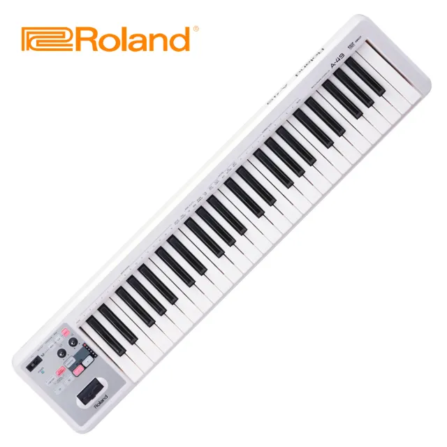 【ROLAND 樂蘭】A49 MIDI 49鍵主控鍵盤 白色款(原廠公司貨 商品保固有保障)