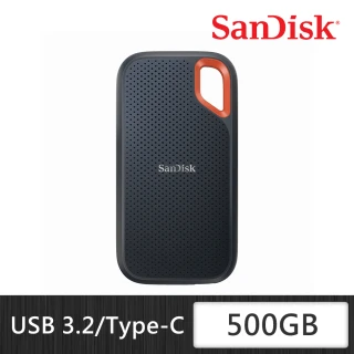 【SanDisk 晟碟】E61 Extreme Portable SSD 500GB 行動固態硬碟(讀取1050MB/s)