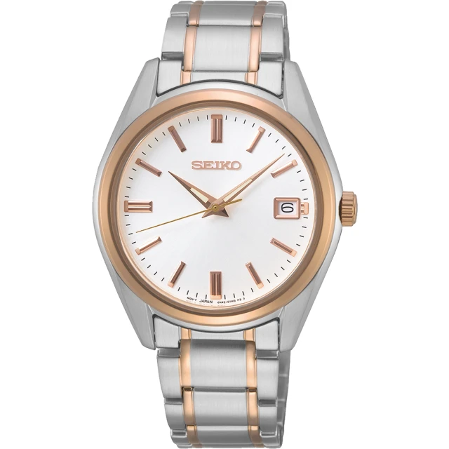 【SEIKO 精工】CS 時尚石英女錶-銀x雙色/36mm(6N42-00L0KS SUR322P1)