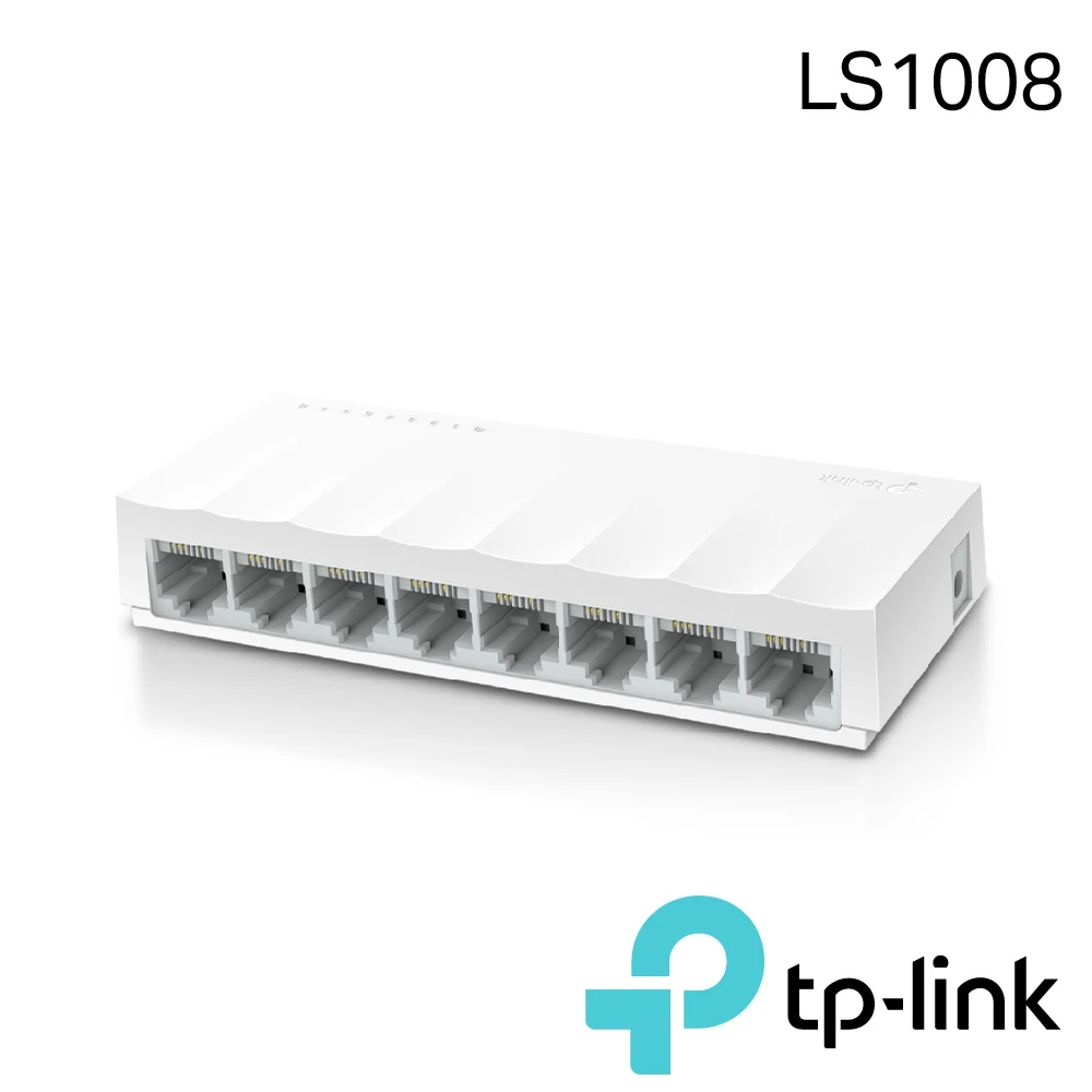 【TP-Link】LS1008 8埠port 10/100Mbps 高節電 乙太網路交換器switch hub