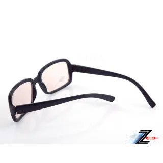 【Z-POLS】經典質感黑 百搭大框 MIT專業設計PC材質抗藍光眼鏡(濾藍光最佳利器兼具抗UV400多功能)