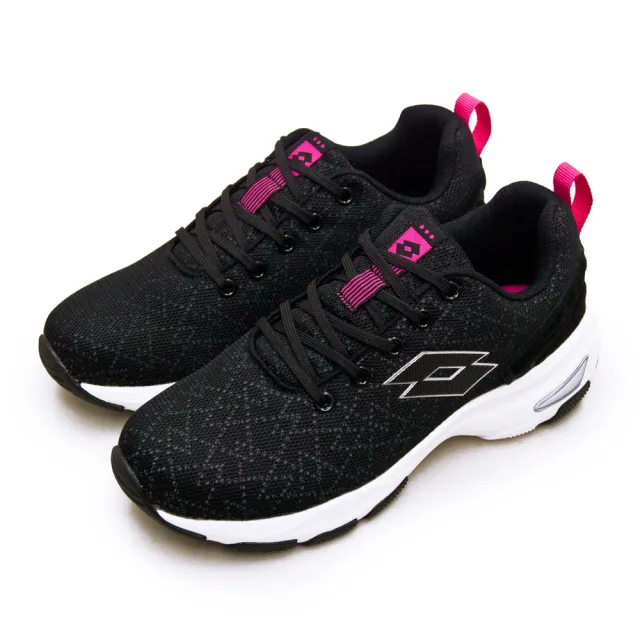 Lotto 女增高厚底美型健走鞋easy Wear 系列 黑桃紅1190 Momo購物網