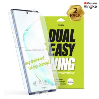 【Ringke】Galaxy Note 10 Plus 10+ [Dual Easy Wing] 側邊滿版螢幕保護貼-二入(Note 10 Plus 螢幕保護貼)