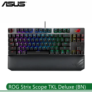 【ASUS 華碩】ROG Strix Scope TKL Deluxe RGB 機械式電競鍵盤 茶軸