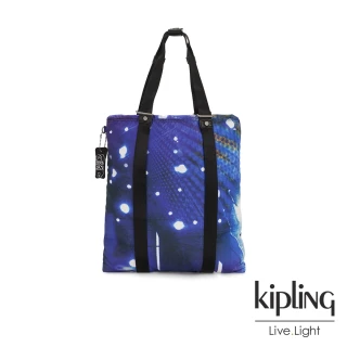 【KIPLING】仰望星空大容量手提帆布包-LOVILIA