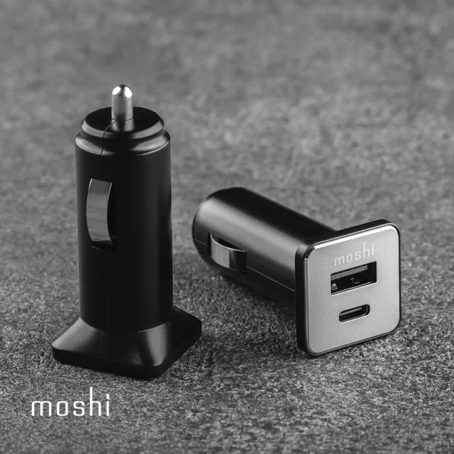 【moshi】QuikDuo USB-C 車用充電器 PD+QC 雙快充版