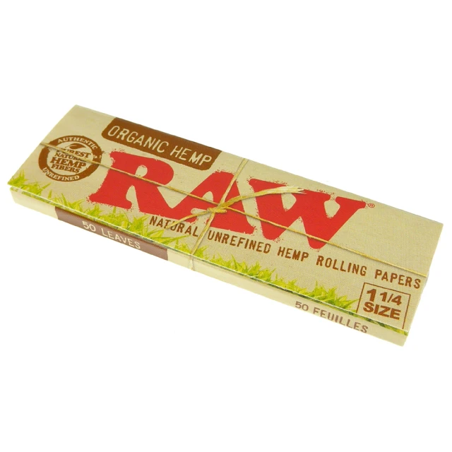 【RAW】西班牙進口-ORGANIC HEMP 1 1/4-有機麻天然捲煙紙*3包