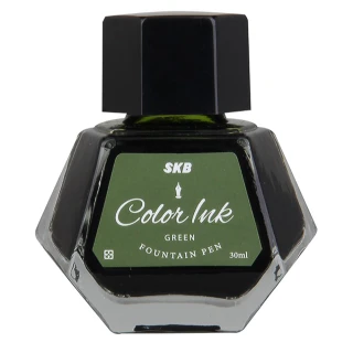 【SKB文明鋼筆】INK-210 COLOR INK鋼筆墨水瓶(綠色)