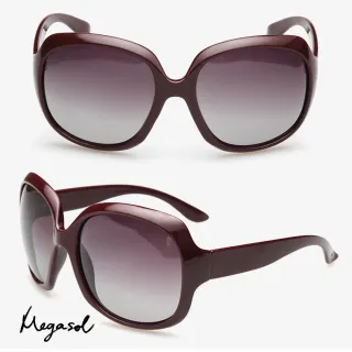 【MEGASOL】品牌設計師同款寶麗萊UV400偏光太陽眼鏡(MS-3113-6色任選)
