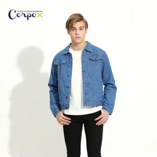 【Corpo X】Corpo X 男款刺繡科技羽絨牛仔外套-3M Thinsulate(牛仔藍)