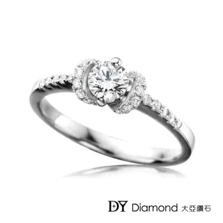 【DY Diamond 大亞鑽石】18K金 0.30克拉 D/VS1 時尚女戒