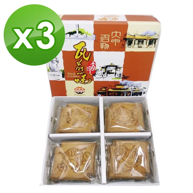 小林煎餅 瓦煎燒3入 12包 入216g Momo購物網