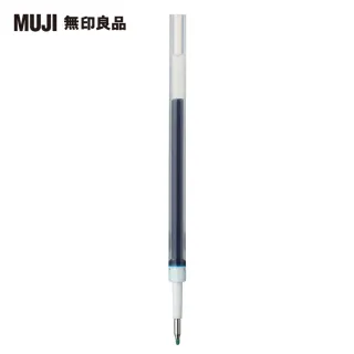 【MUJI 無印良品】自由換芯膠墨筆芯/天空藍0.38mm