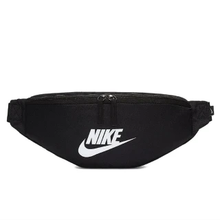 【NIKE 耐吉】黑白小腰包 Nike Heritage Hip Pack 腰包 小腰包 斜背包 側背包 運動包 可調式(BA5750-010)