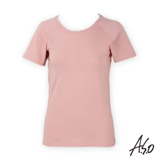 【A.S.O 阿瘦集團】負離子系列-女士排汗短袖上衣(粉色)