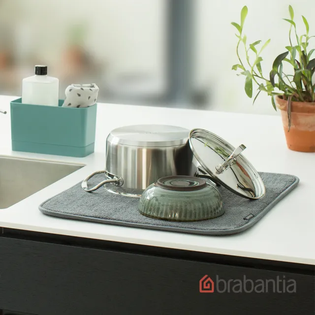 【Brabantia】碳纖維吸水毯-深灰色(47cmX40cm)/