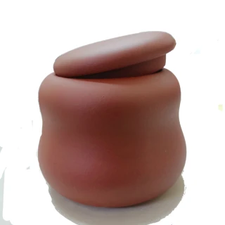 【古緣居】紫砂茶葉罐防潮透氣葫蘆形儲物罐(尺寸13.5*14.5cm)