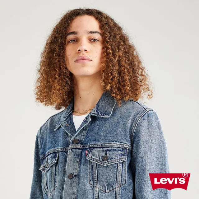 Levis 男款牛仔外套 Type3經典修身版型 精緻中藍洗舊 人氣新品 Momo購物網