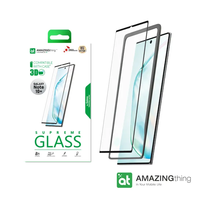 【AmazingThing】三星 Galaxy Note 10 Plus 滿版強化玻璃保護貼(網購高人氣商品)