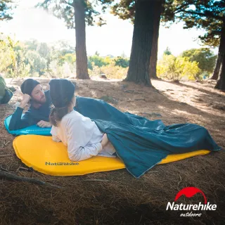 【Naturehike】C034輕巧便攜款 單人自動充氣睡墊 防潮墊 方形(2色任選)
