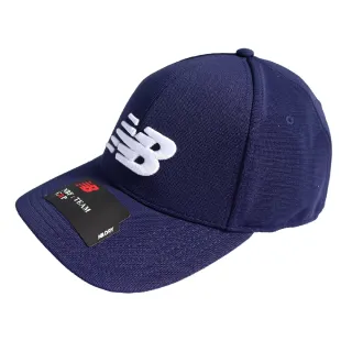 【NEW BALANCE】帽球帽 Baseball Cap 運動休閒 男女款 紐巴倫 老帽 穿搭 遮陽 電繡 藍 白(MH934307PIW)