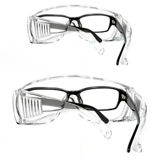 【Ainmax 艾買氏】防疫護目式耐衝擊透明工作眼鏡(CE 、ANSI、CNS認證)