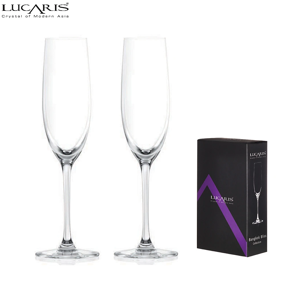 【LUCARIS】Lucaris 曼谷系列香檳杯180ml/ 2入禮盒組 LS01CP06-L(香檳杯)