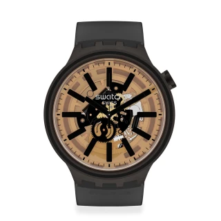 【SWATCH】BIG BOLD系列手錶 DARK TASTE 太陽光譜- 宇宙黑(47mm)