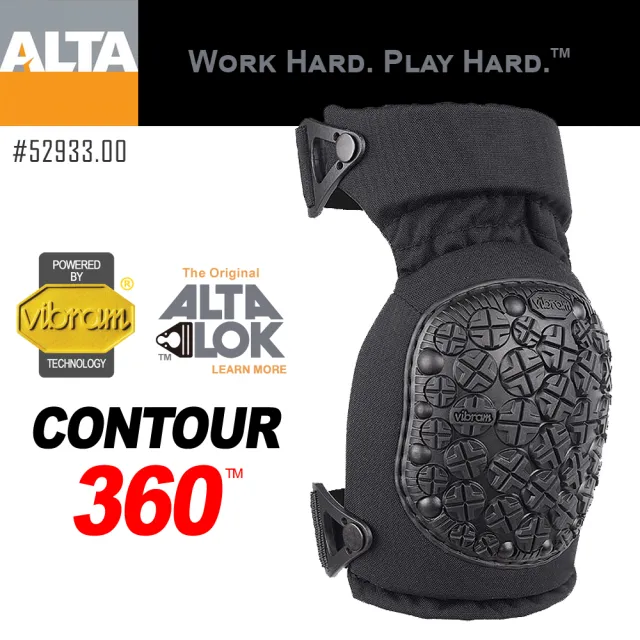 【ALTA】AltaCONTOUR360-AltaLOk護膝/黑(#52933.00)