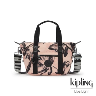 【KIPLING】珊瑚花潑墨手提側背包-ART MINI