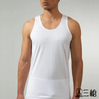 【三槍牌】時尚型男純棉短袖汗布背心(白 3件組)