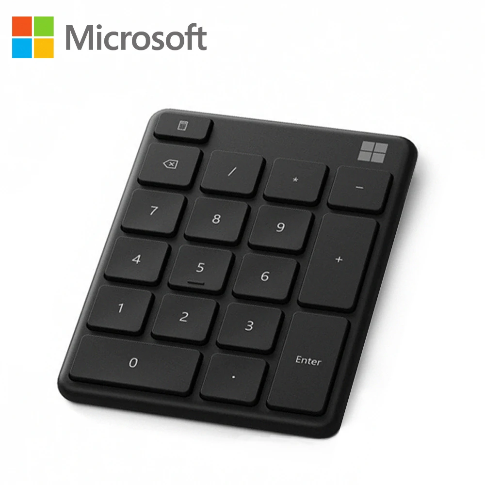 【Microsoft 微軟】藍牙數字鍵盤_霧光黑