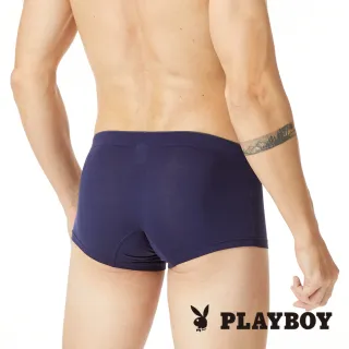【PLAYBOY】天然木漿透氣零著感中腰平口褲4件組(吸濕排汗男內褲)