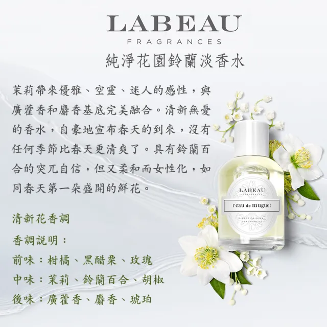 Labeau L Eau Muguet 純淨花園鈴蘭淡香水禮盒 代理商公司貨 Momo購物網