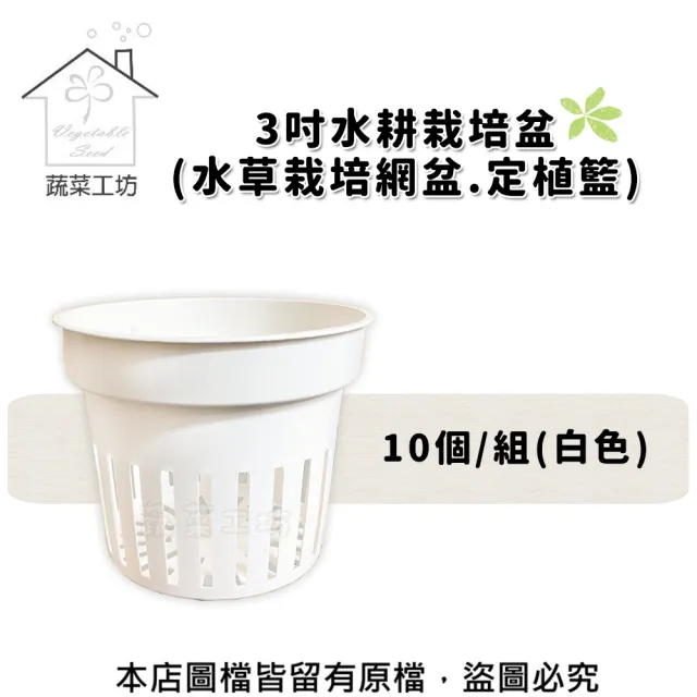 蔬菜工坊005 C79 1 3吋水耕栽培網盆10個 組 白色 水草栽培盆 定植籃 Momo購物網