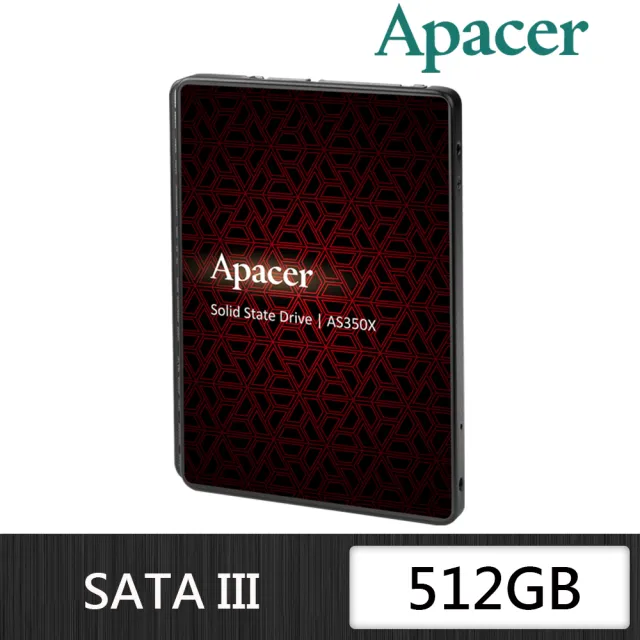 【Apacer 宇瞻】AS350X 512GB 2.5吋 SATA III 固態硬碟