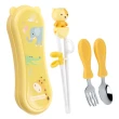 【Goryeo Baby】小雞造型學習餐具四件組(兒童學習餐具  學習筷、學習叉子、學習湯匙)