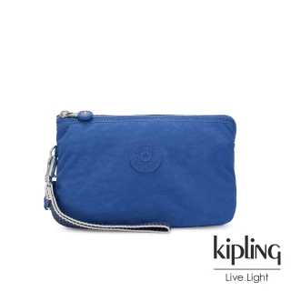 【KIPLING】經典海洋藍多層配件包-CREATIVITY XL