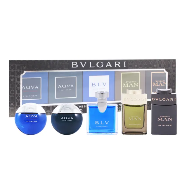【BVLGARI 寶格麗】男性小香水禮盒5入組(平輸)
